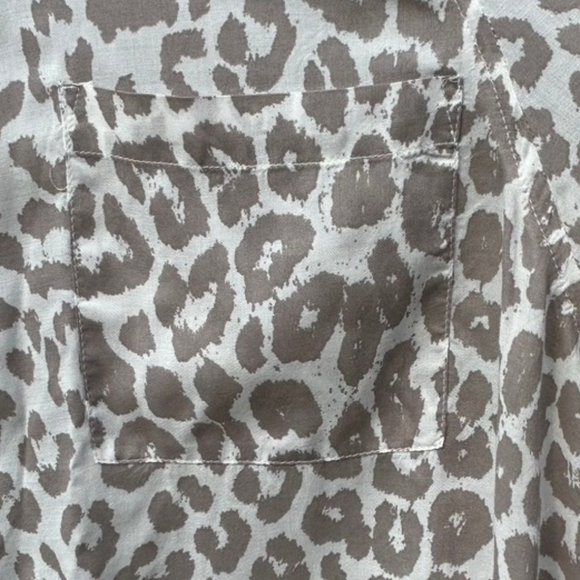 💐🌷Lucky Brand Animal Print Long Sleeve Shirt XL - Picture 4 of 7